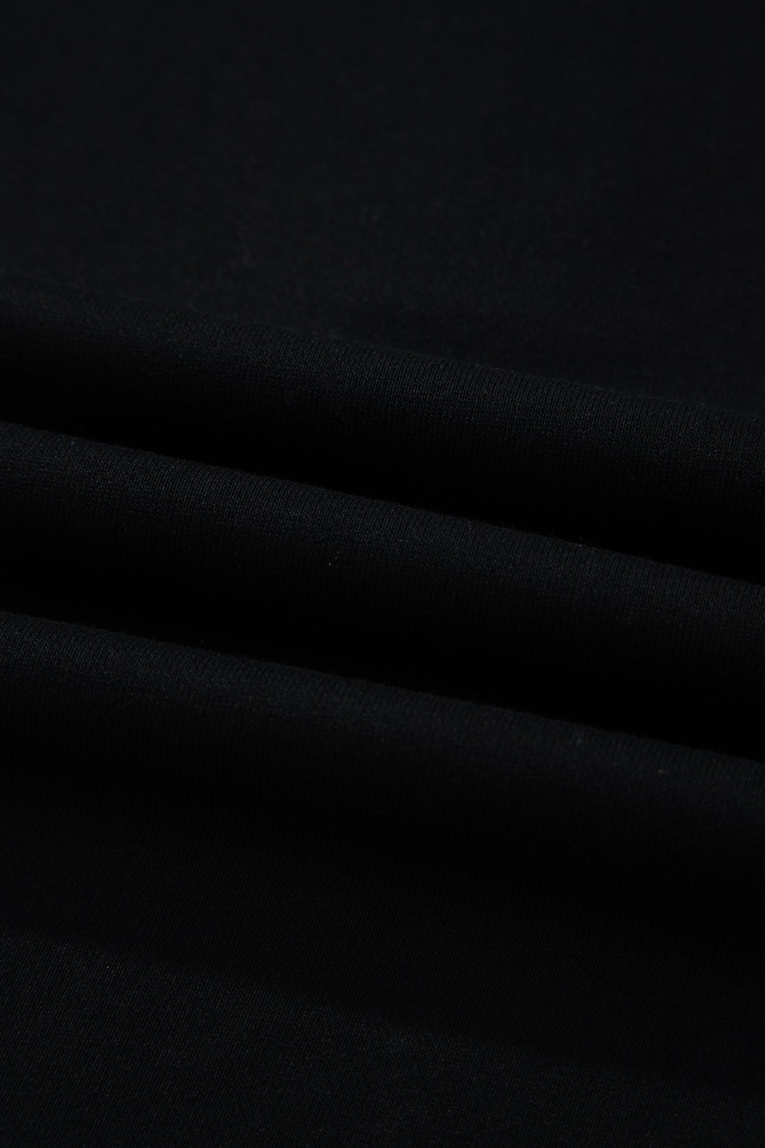 Black Color Block Denim Patchwork Button Polo Collar Short Sleeve Top