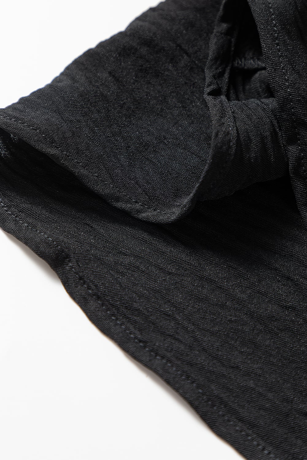 Black Pure Color Patch Pocket Shirt
