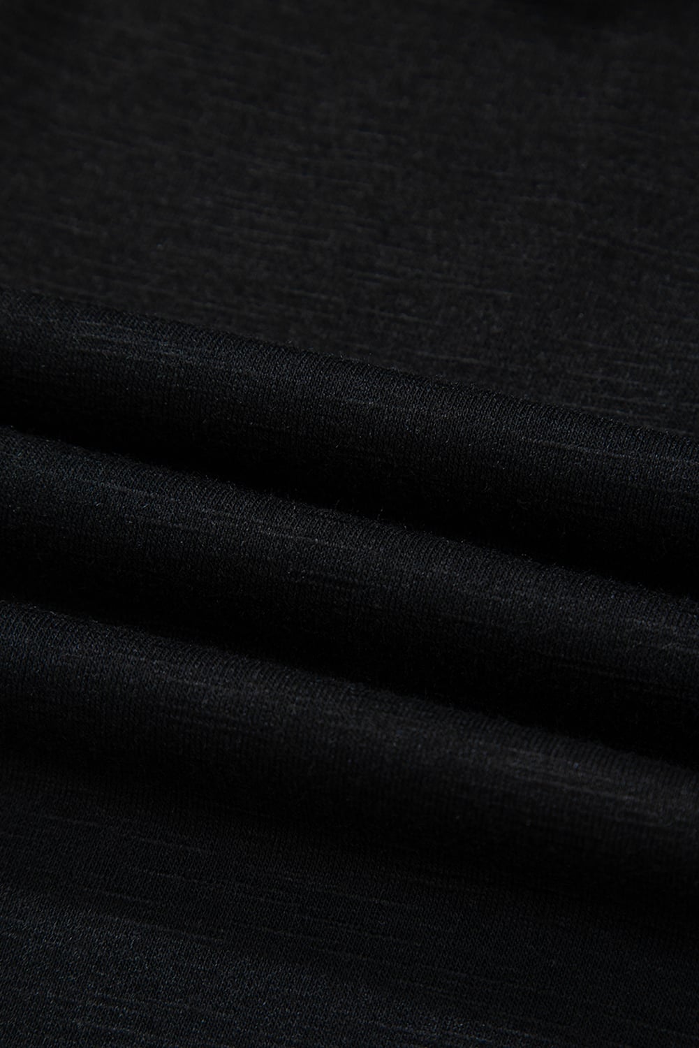 Black Colorful Shirred Yoke Notched V Neck Tank Top