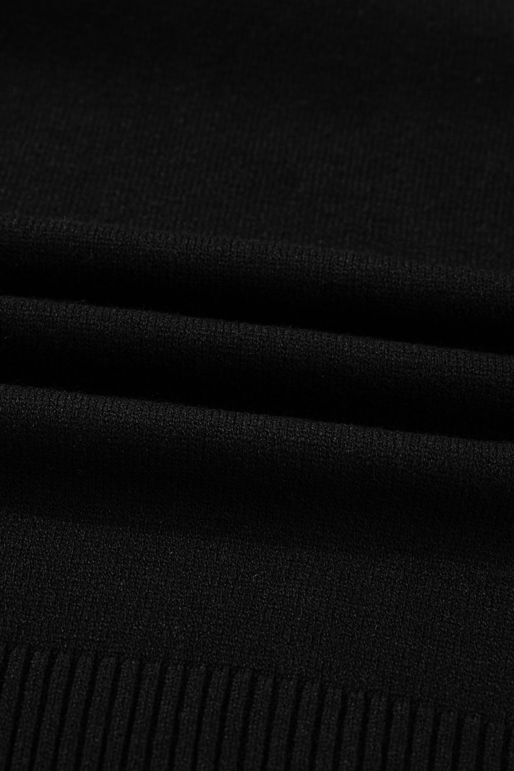 Black Contrast Trim Big Bow Accent Holiday Cropped Sweater