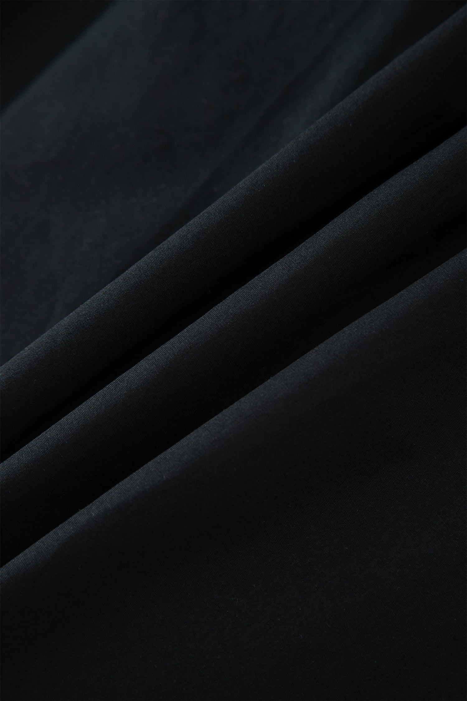 Black Contrast Trim Pleated Casual Active Shorts