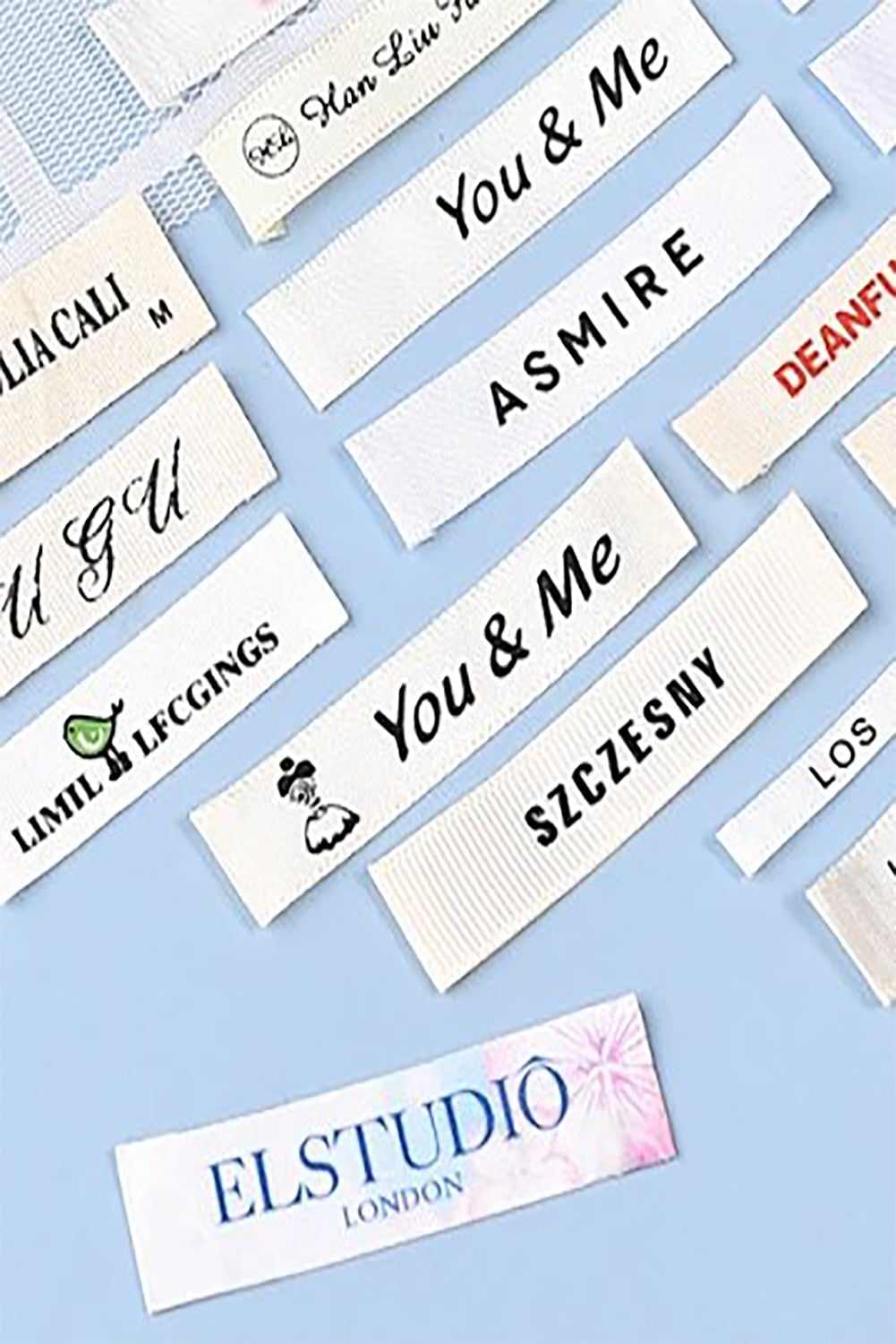 Black Customized Woven Label