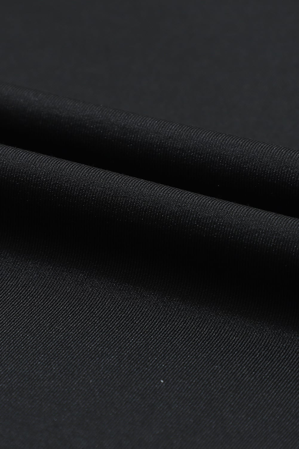 Black Drawstring Elastic Waistband Pocketed Joggers