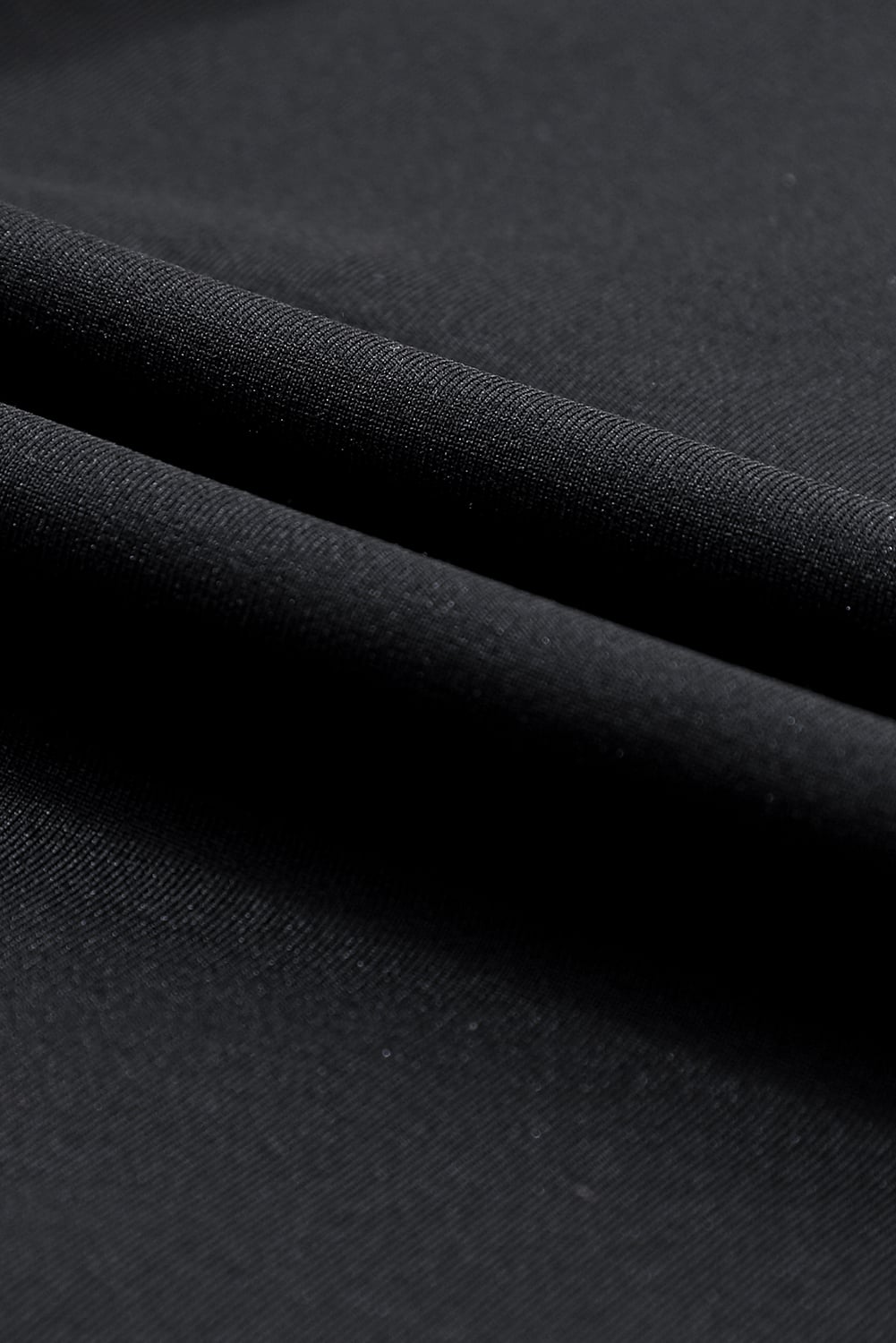 Black Exposed Seam High Waist Pocketed Joggers