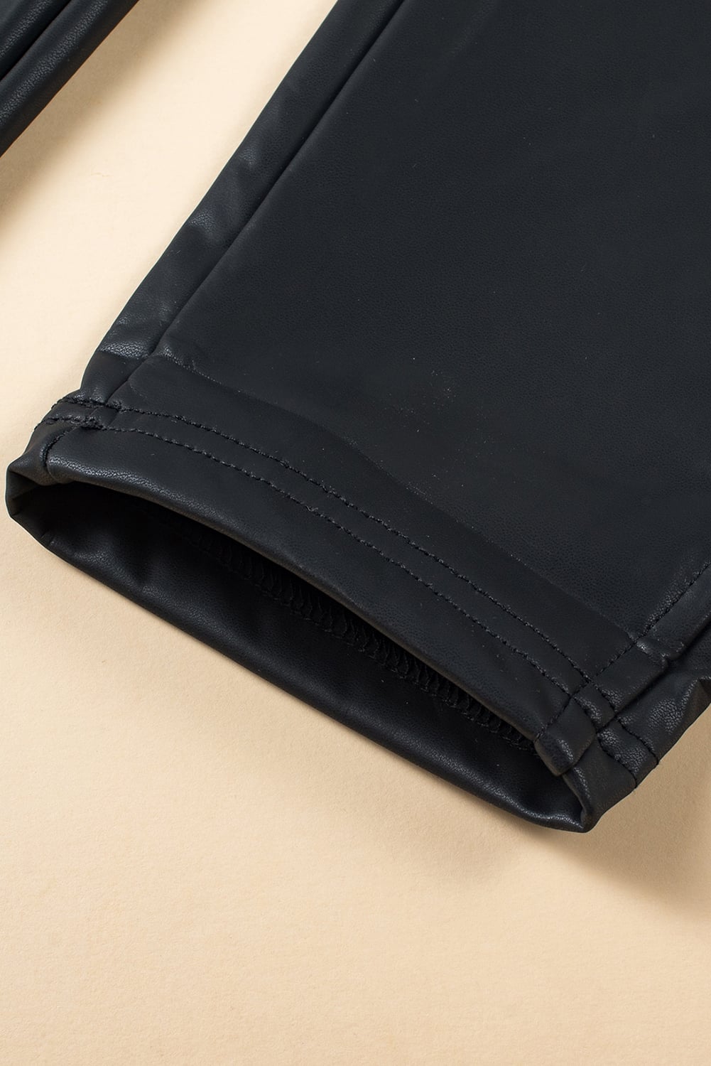 Black Faux Leather Skinny Leggings