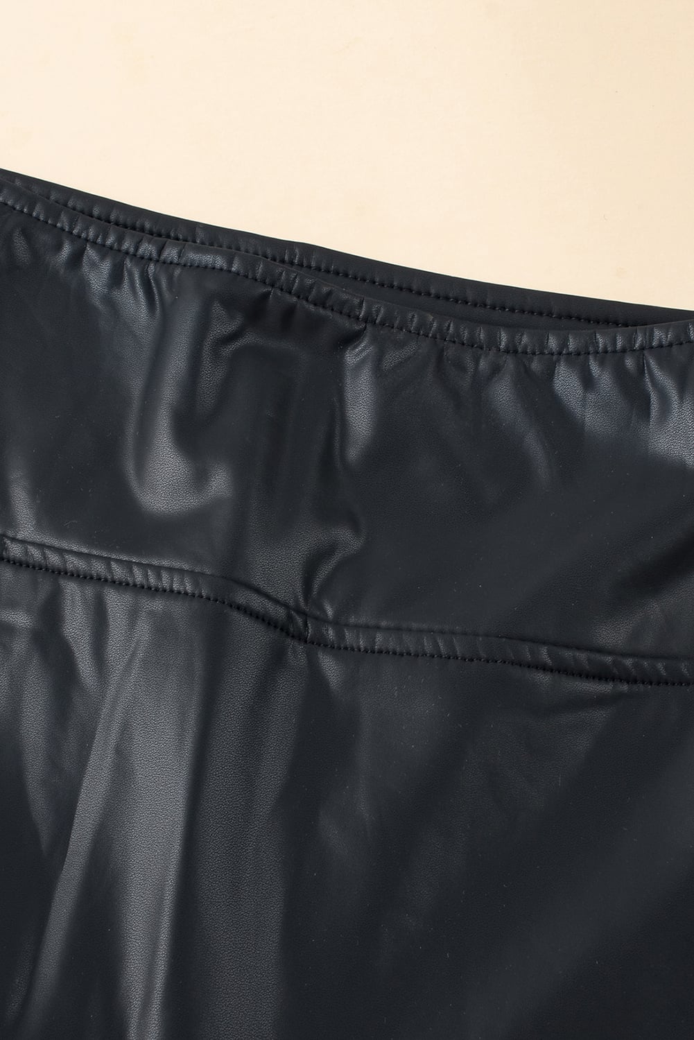 Black Faux Leather Skinny Leggings