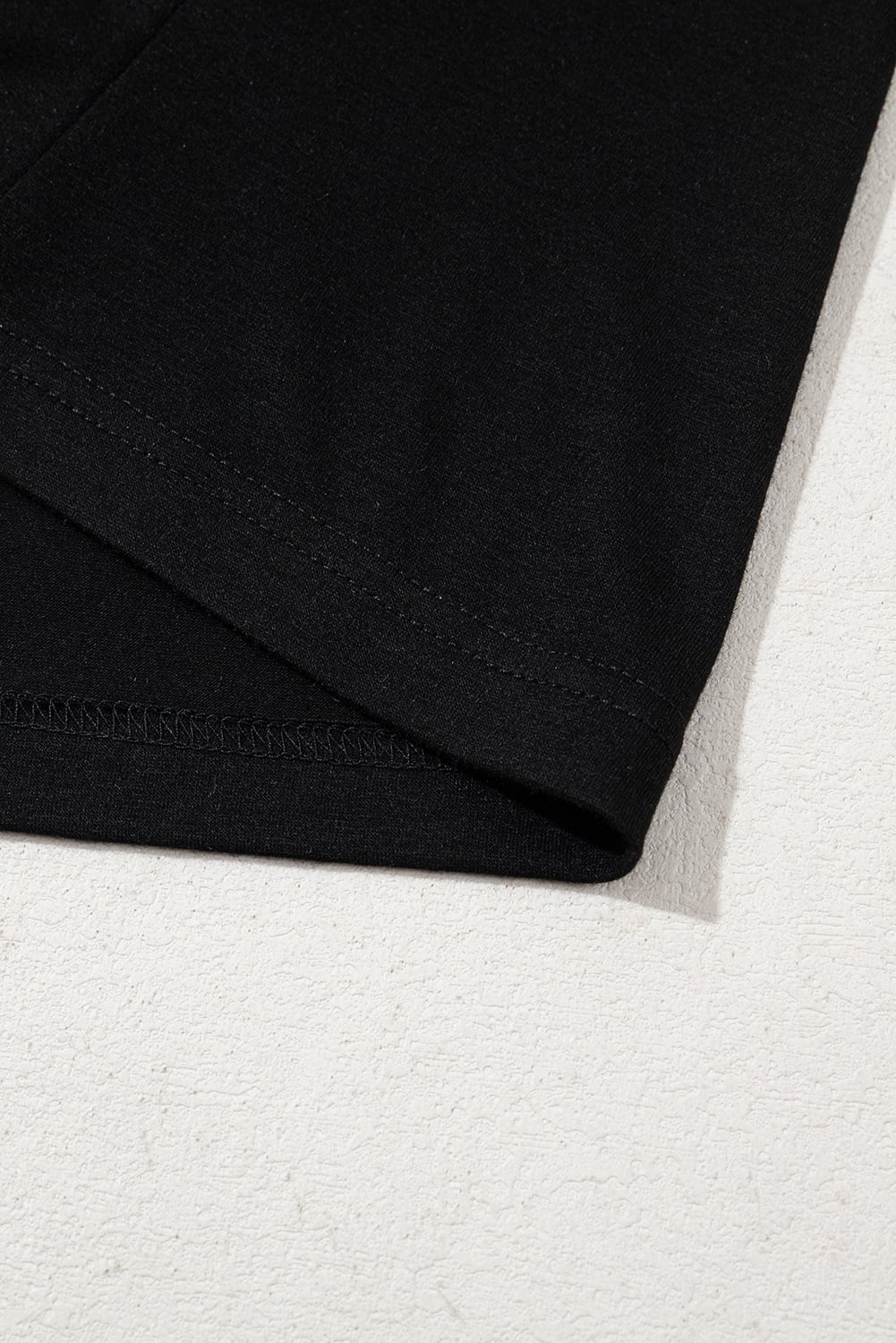 Black Leopard Print Patchwork Ruffled Sleeve V Neck T Shirt