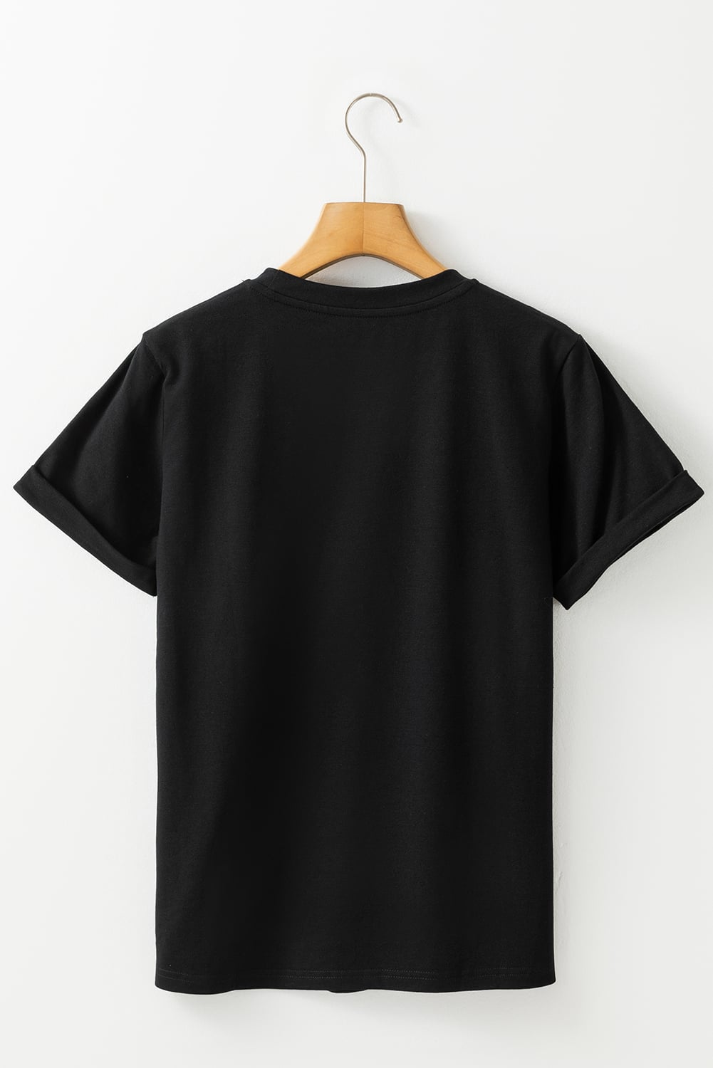 Black Nutcracker Merry Christmas Printed Crewneck T Shirt