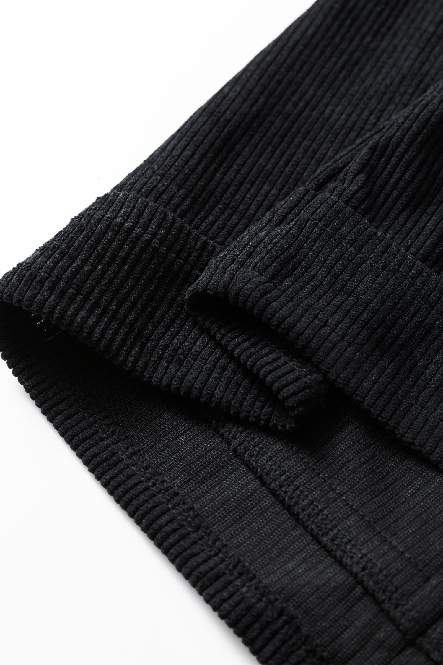 Black Plus Size Corduroy Patch Pocket Sleeveless Mini Dress
