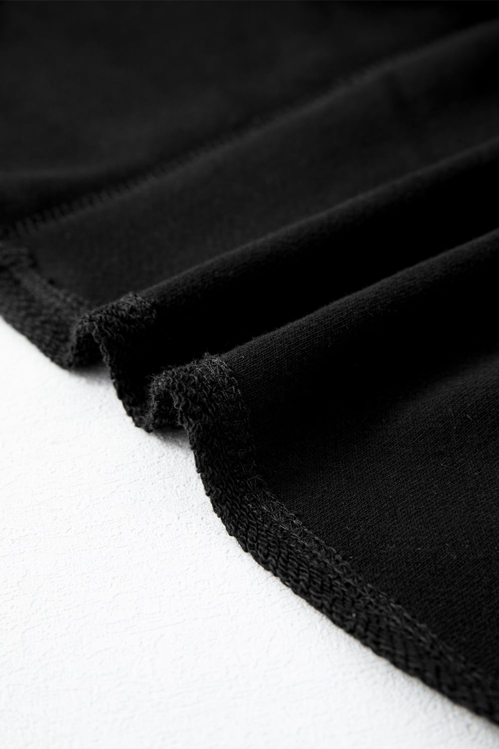 Black Plus Size Long Sleeve Flap Pocket Henley Top