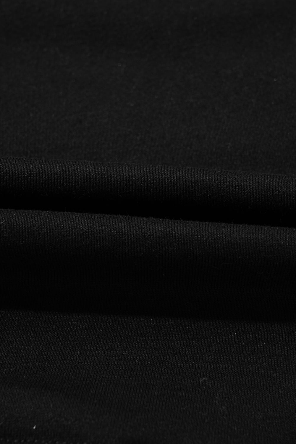 Black Rainbow Colorblock Striped Pullover Sweatshirt