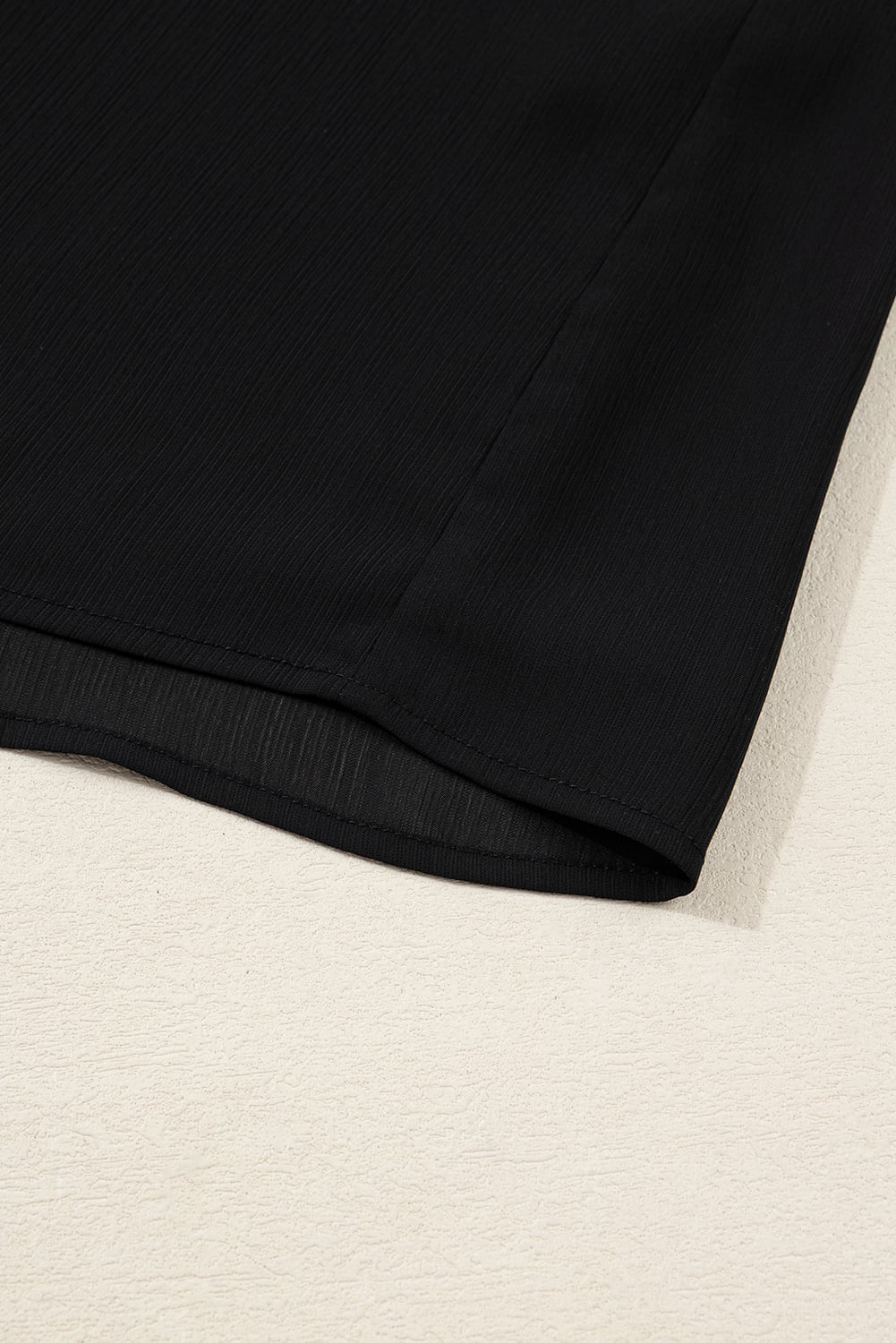 Black Ruffle Balloon Sleeve Chiffon Elegant Plus Size Shirt