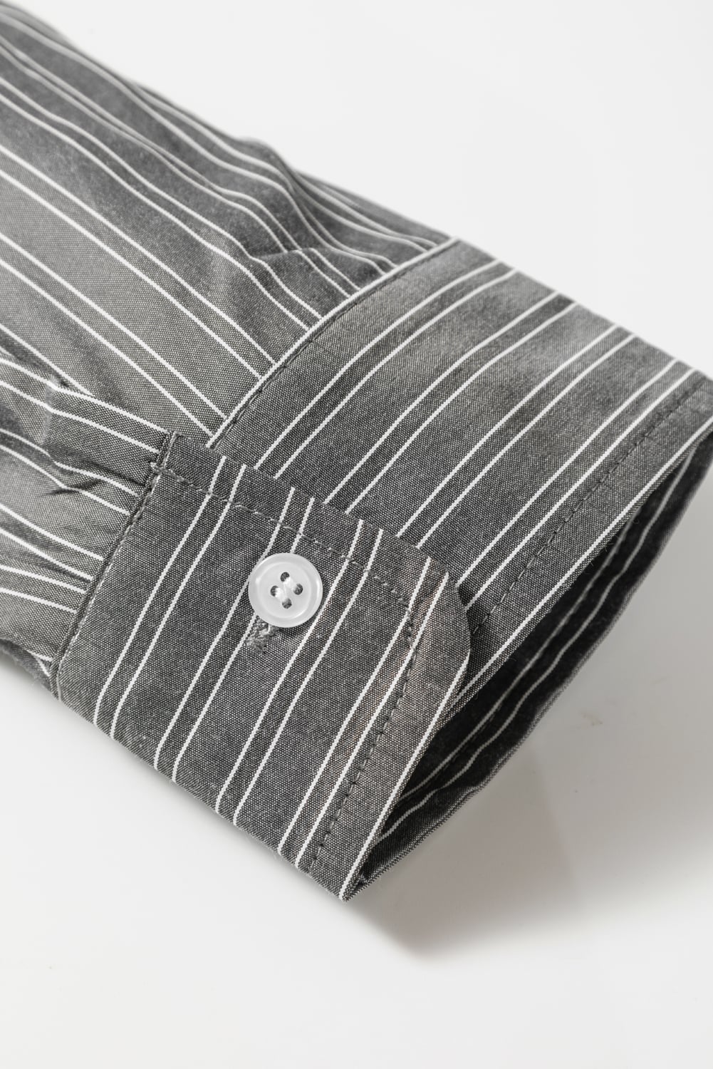 Black Stripe Button Up Oversized Casual Shirt
