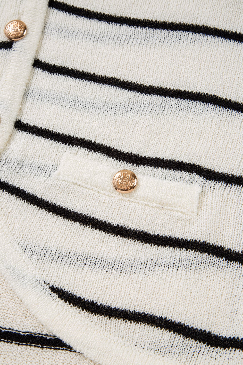 Black Stripe Buttoned V Neck Slim Fit Sweater Vest