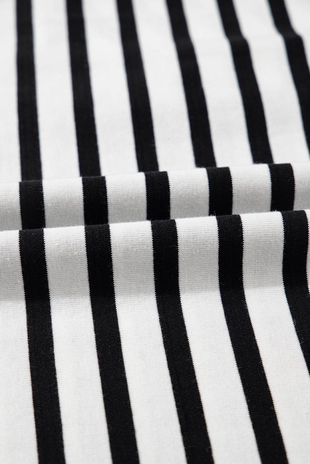 Black Stripe Contrast V Neck Collared Puff Sleeve T Shirt Mini Dress with Pockets