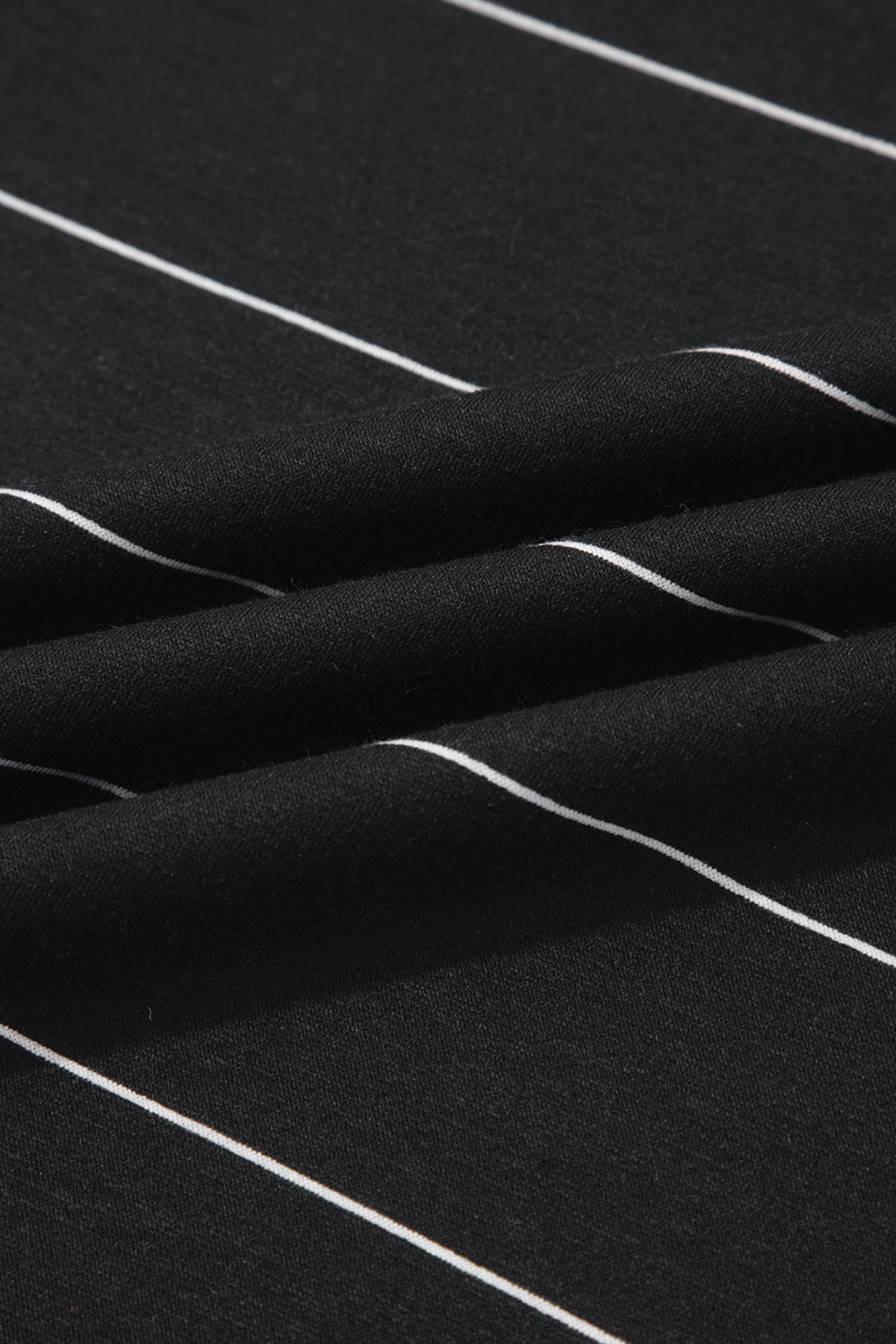 Black Stripe Half Sleeve Tee Drawstring Shorts 2pcs Set