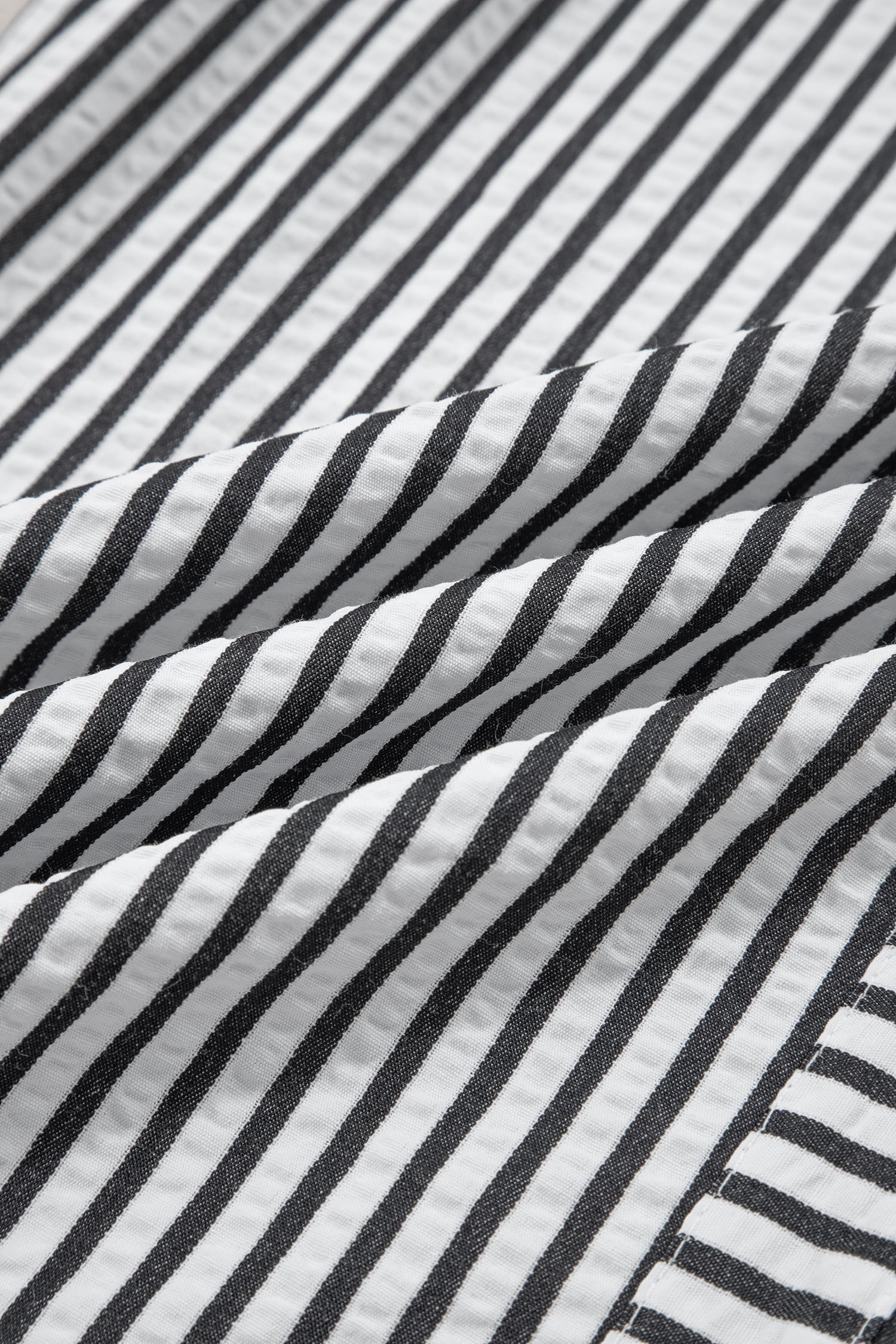 Black Stripe Wide Leg Casual Pants