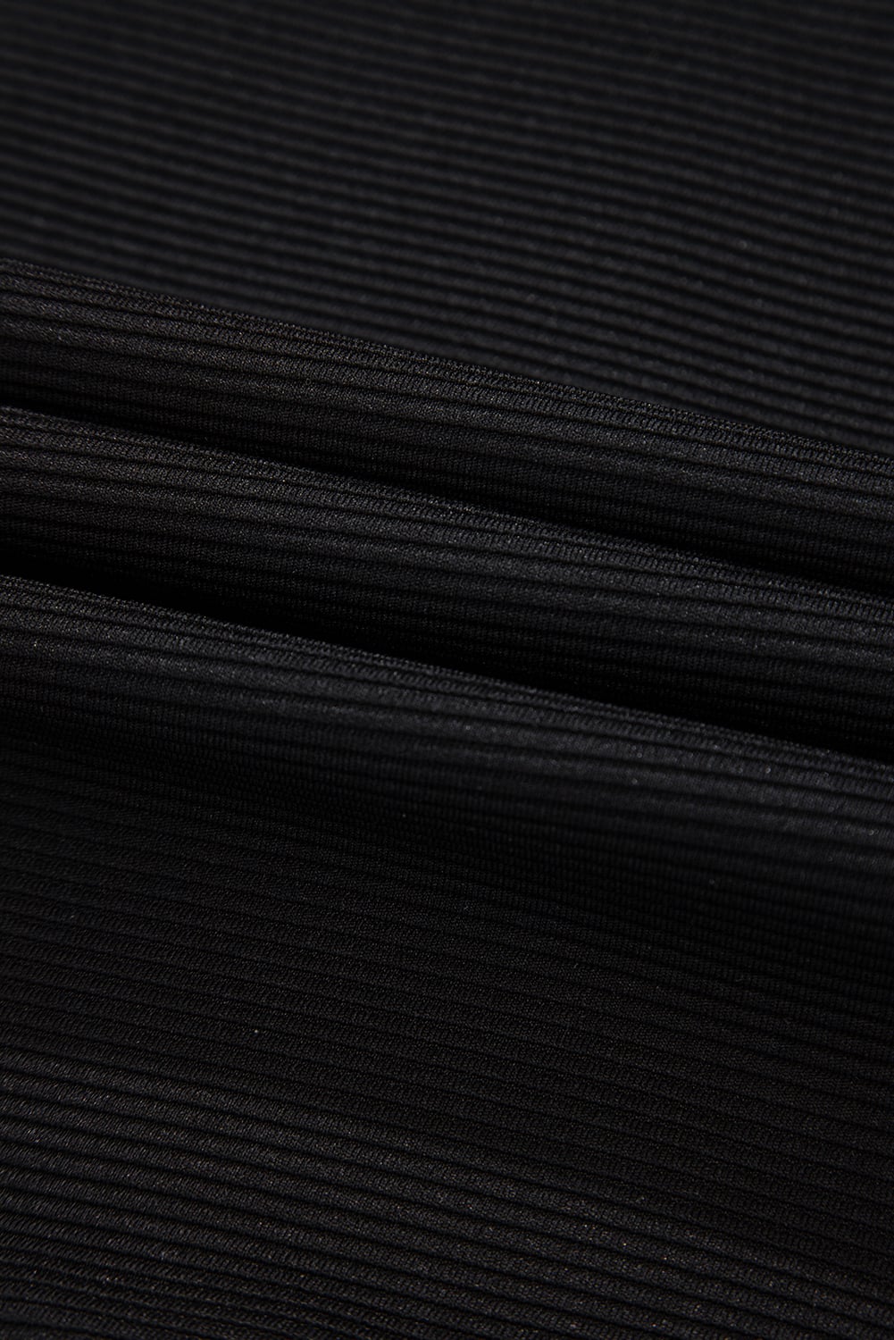 Black Textured Half Zip Kangaroo Pocket Top Drawstring Shorts Set