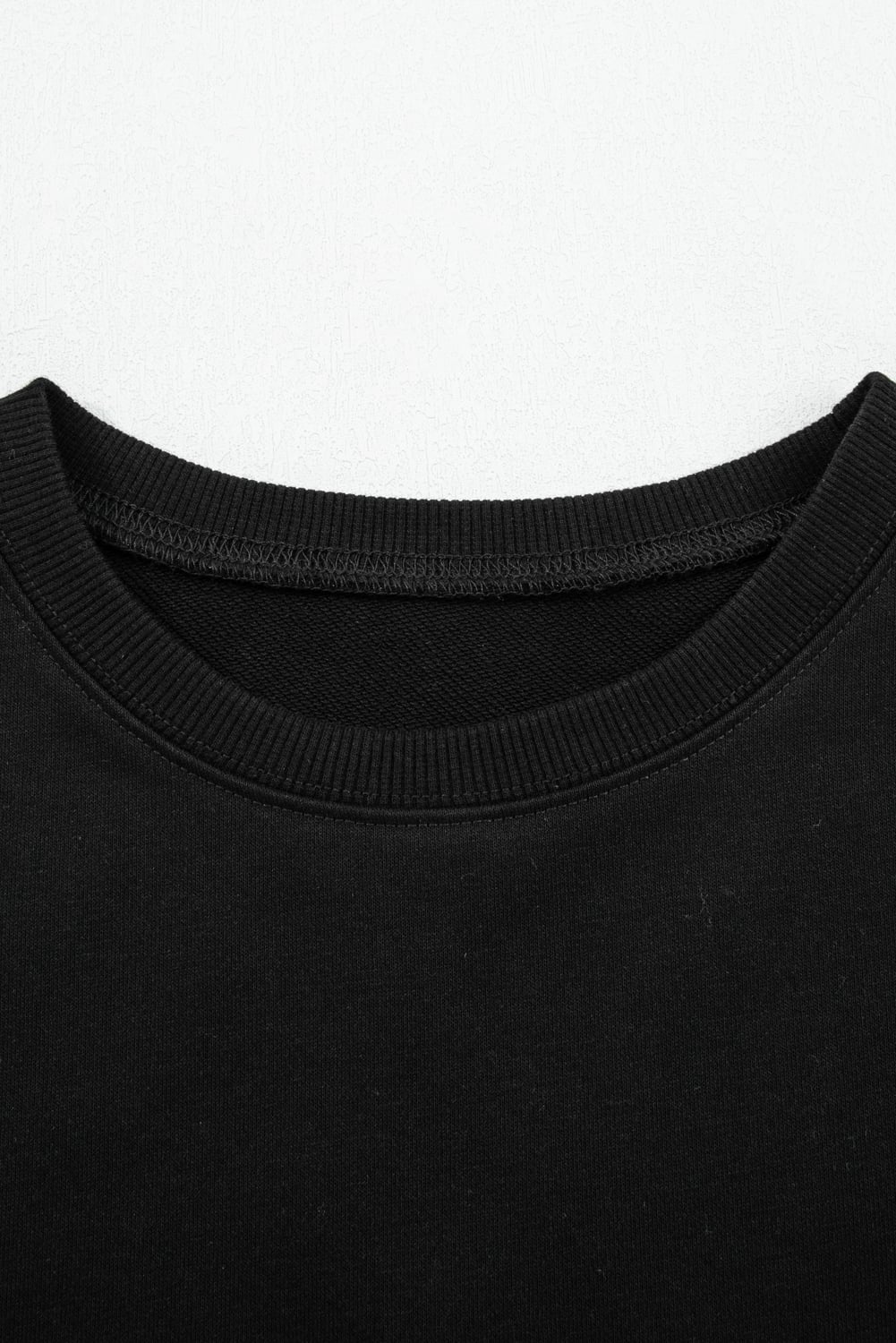Black Varsity Stripe Detail Drop Shoulder Pullover Mini Skort Set