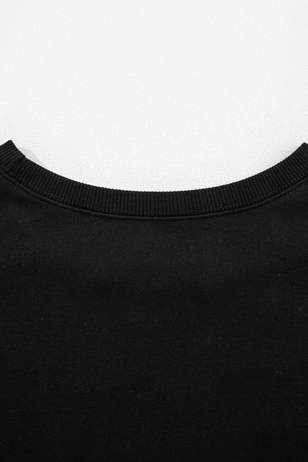 Black Varsity Stripe Detail Drop Shoulder Pullover Mini Skort Set