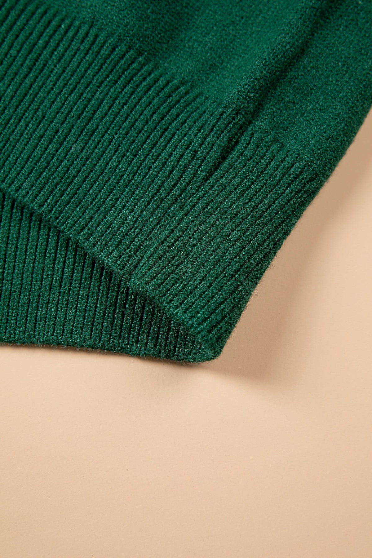 Blackish Green Abstract Dog Embroidery Christmas Fashion Round Neck Sweater