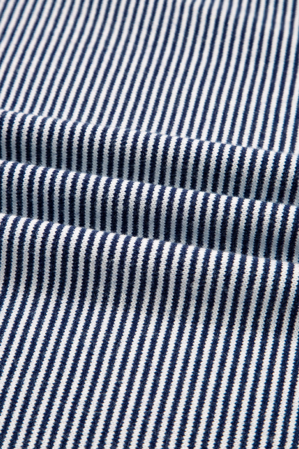 Blue Stripe Color Block Patchwork Dolman Oversize Tunic Sweater