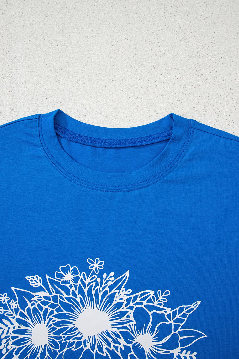 Blue Sunflower Boots Graphic Western Fashion T Shirt