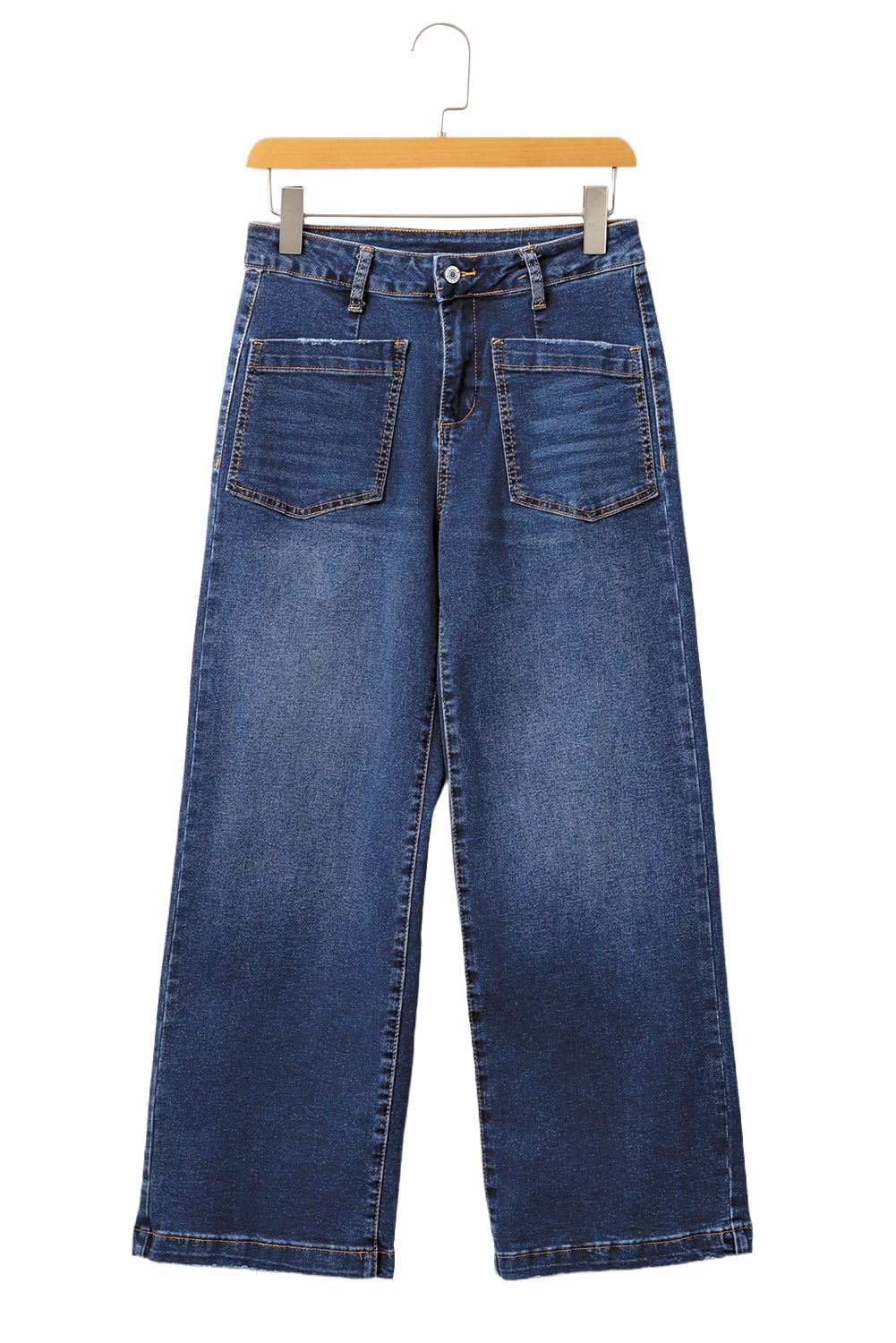 Bluing Mimimalist Patch Pocket Womens Shift Jeans