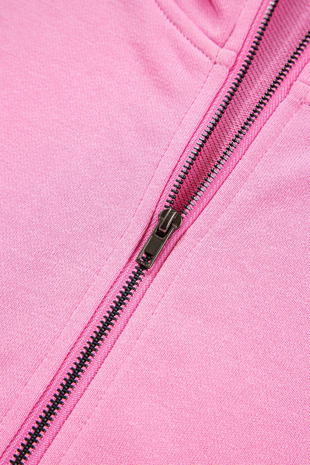Bonbon Checkered Patchwork Kangaroo Pocket Half Zipper Hoodie