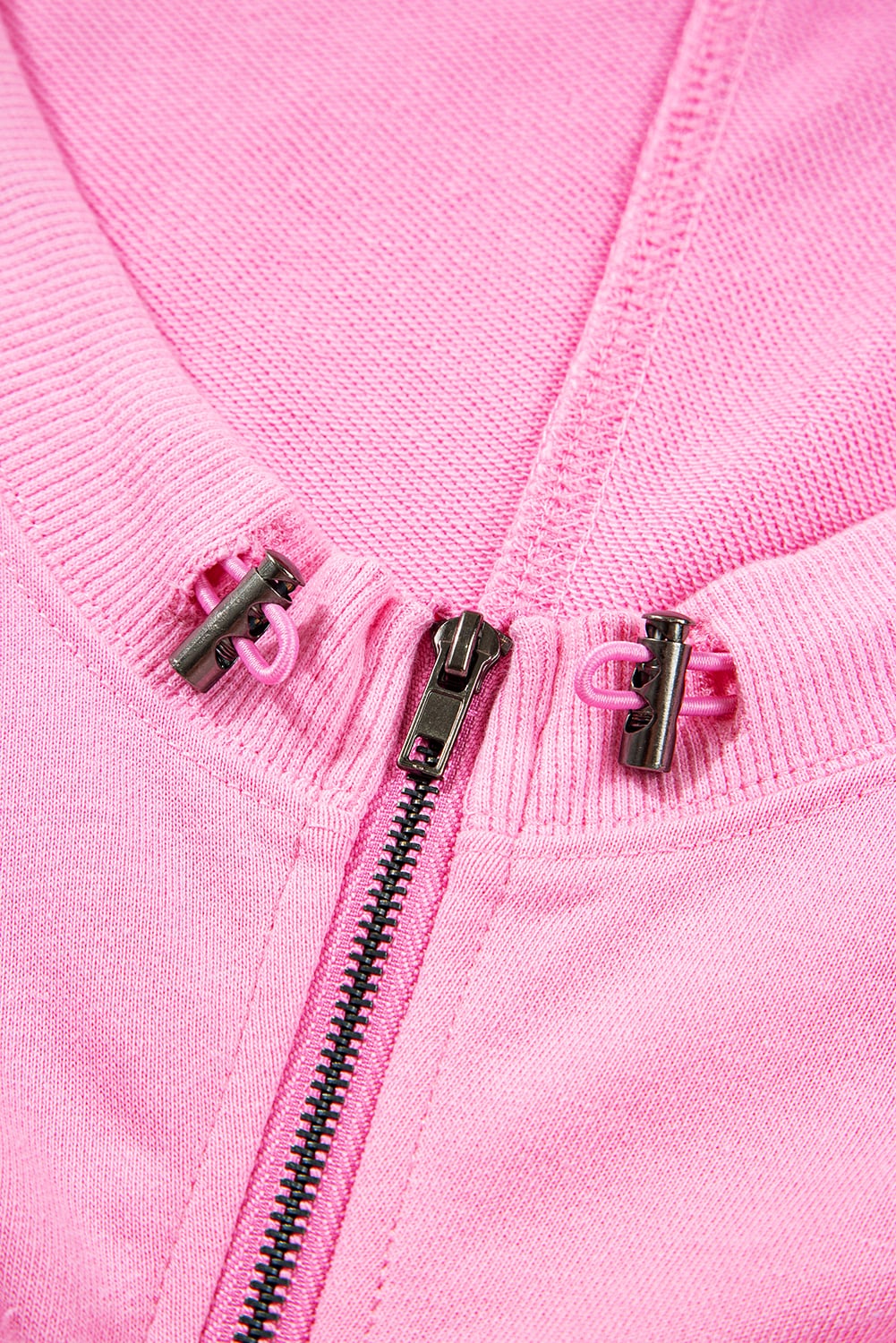 Bonbon Checkered Patchwork Kangaroo Pocket Half Zipper Hoodie