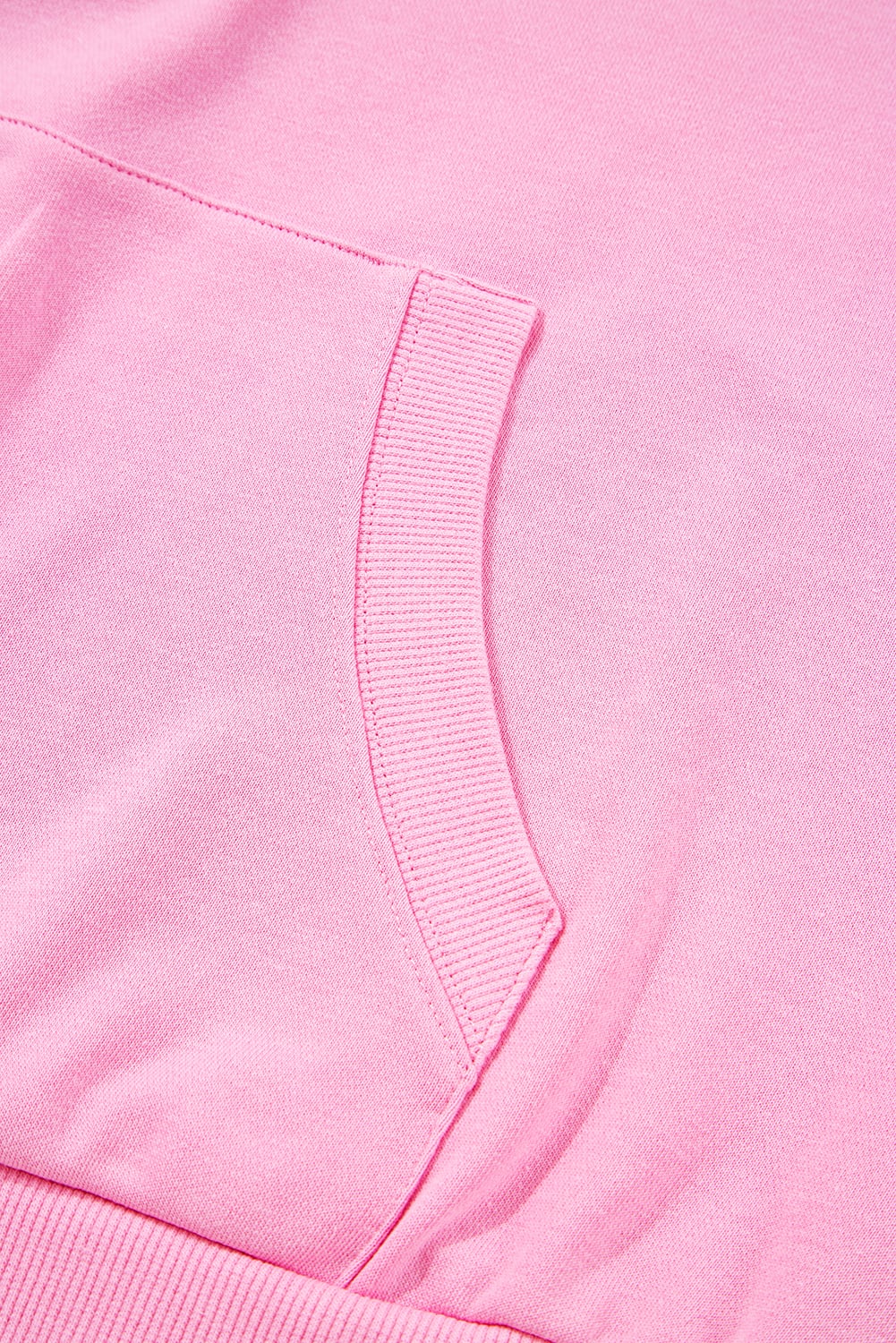 Bonbon Checkered Patchwork Kangaroo Pocket Half Zipper Hoodie