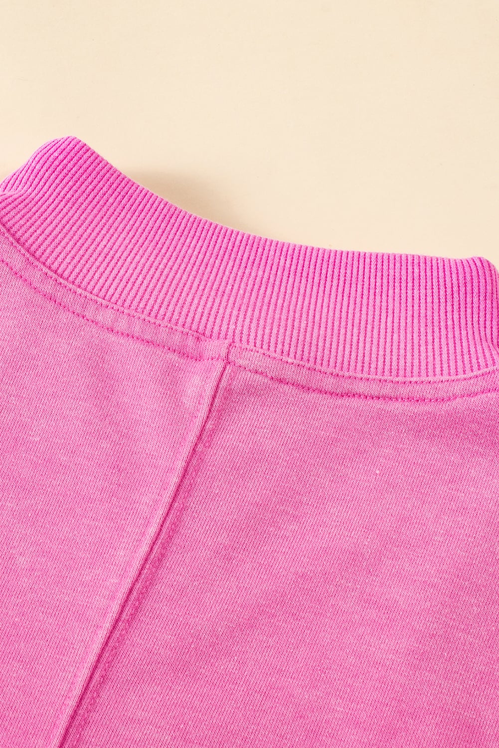Bonbon Quarter Zip Pocketed Cap Sleeve Sweatshirt Dress