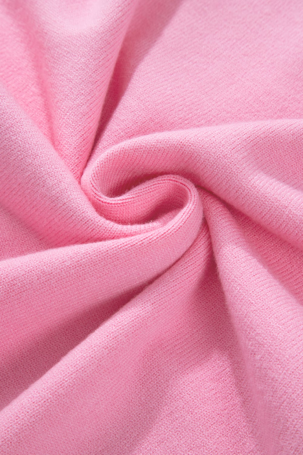 Bonbon Three Tone Contrast Round Neck Loose Sweater