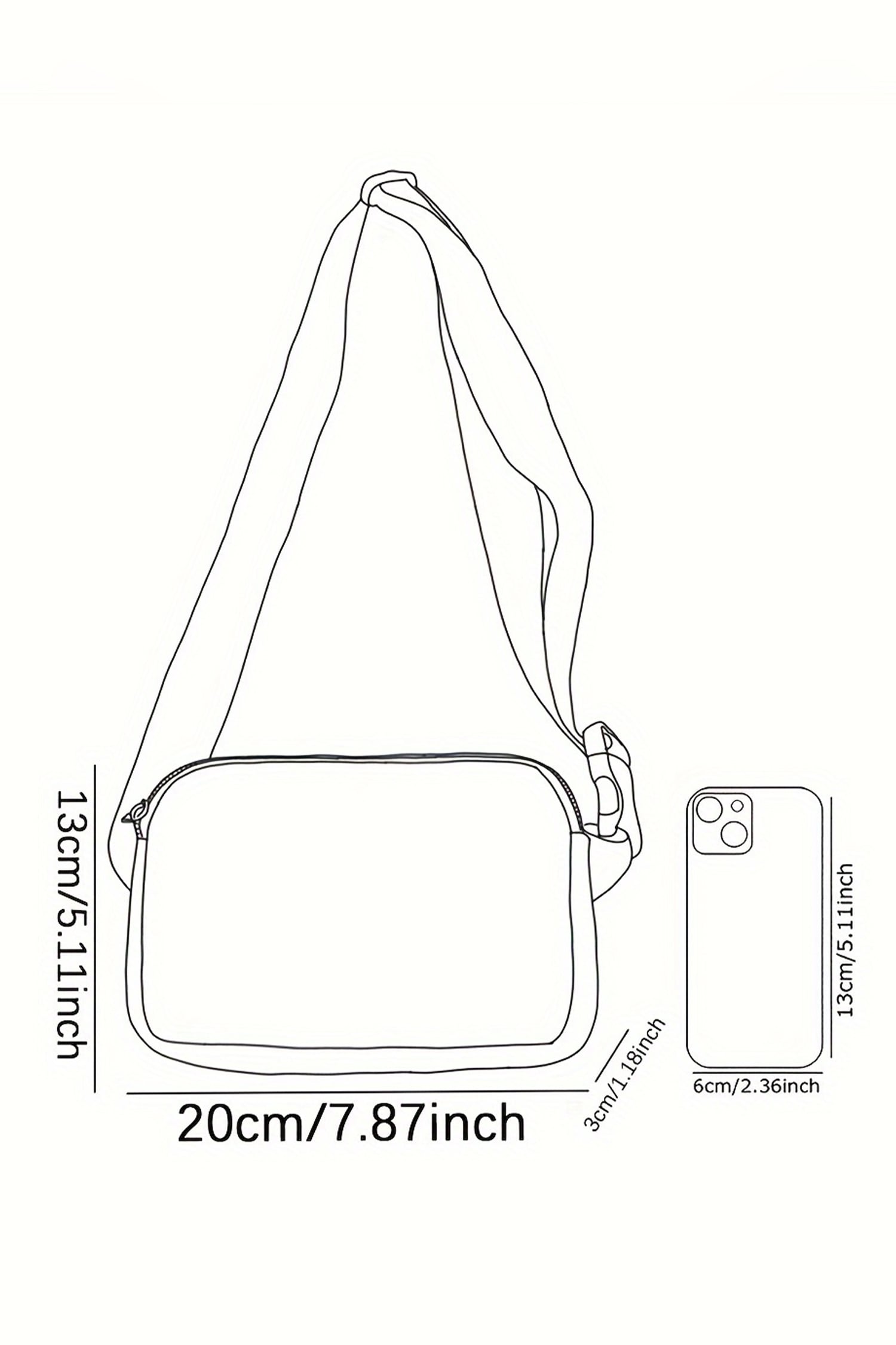 Bonbon Valentines Day Printed Canvas Crossbody Bag