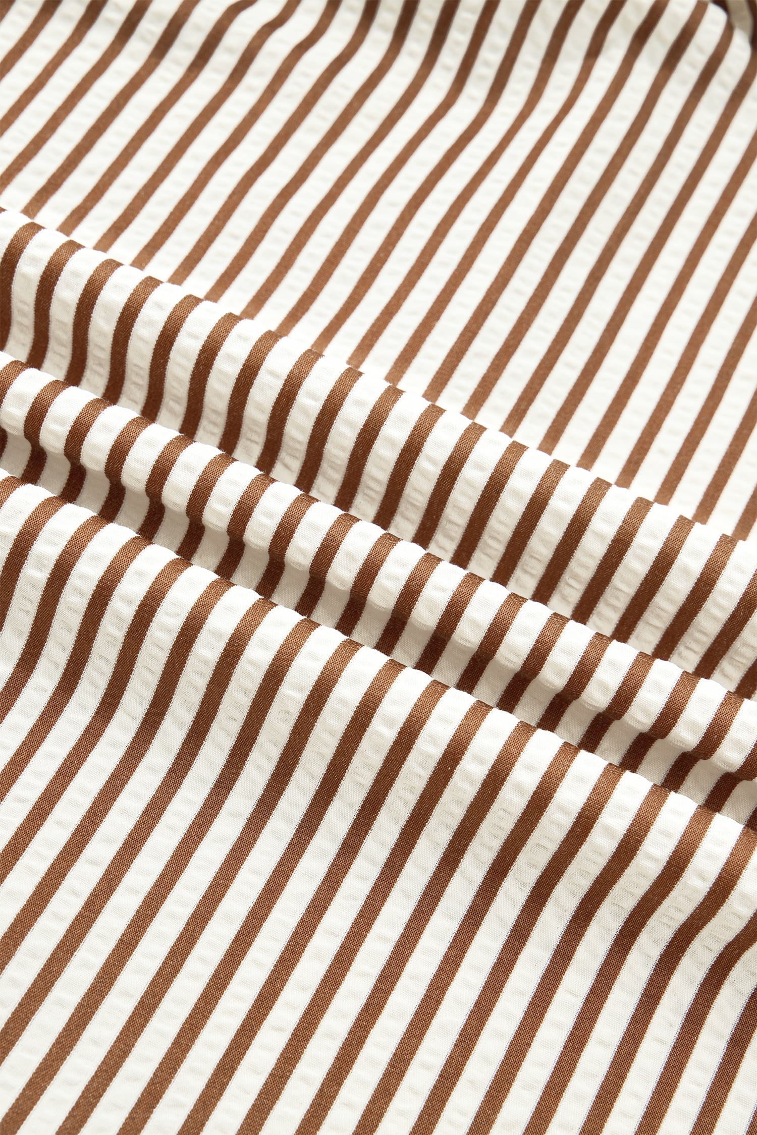 Brown Stripe Plus Size Slit V Neck Tiered Flutter Sleeve Maxi Dress
