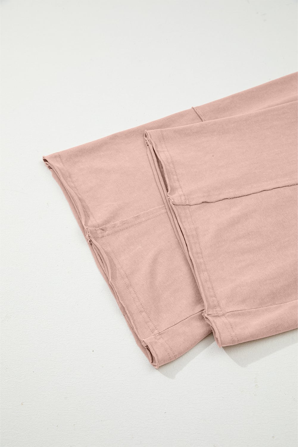 Buckskin Flower Patch Mineral Washed Terry Knit Cropped Wide Leg Pants