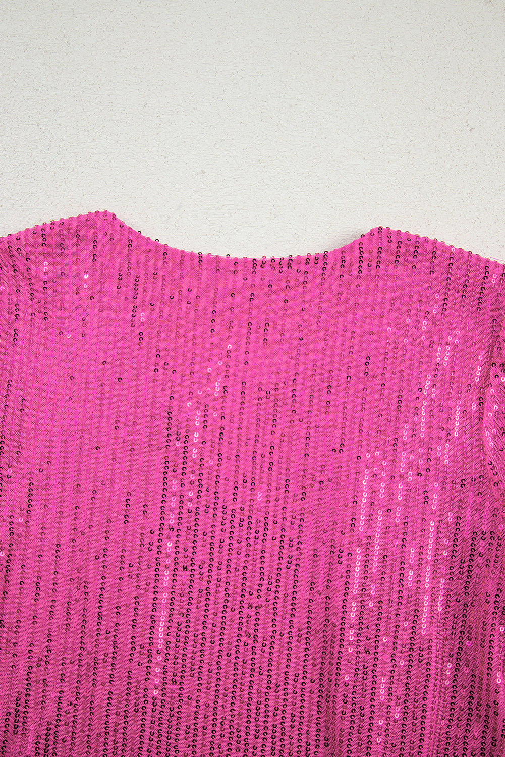 Bright Pink Sequin Allover Party Club Bomber Jacket