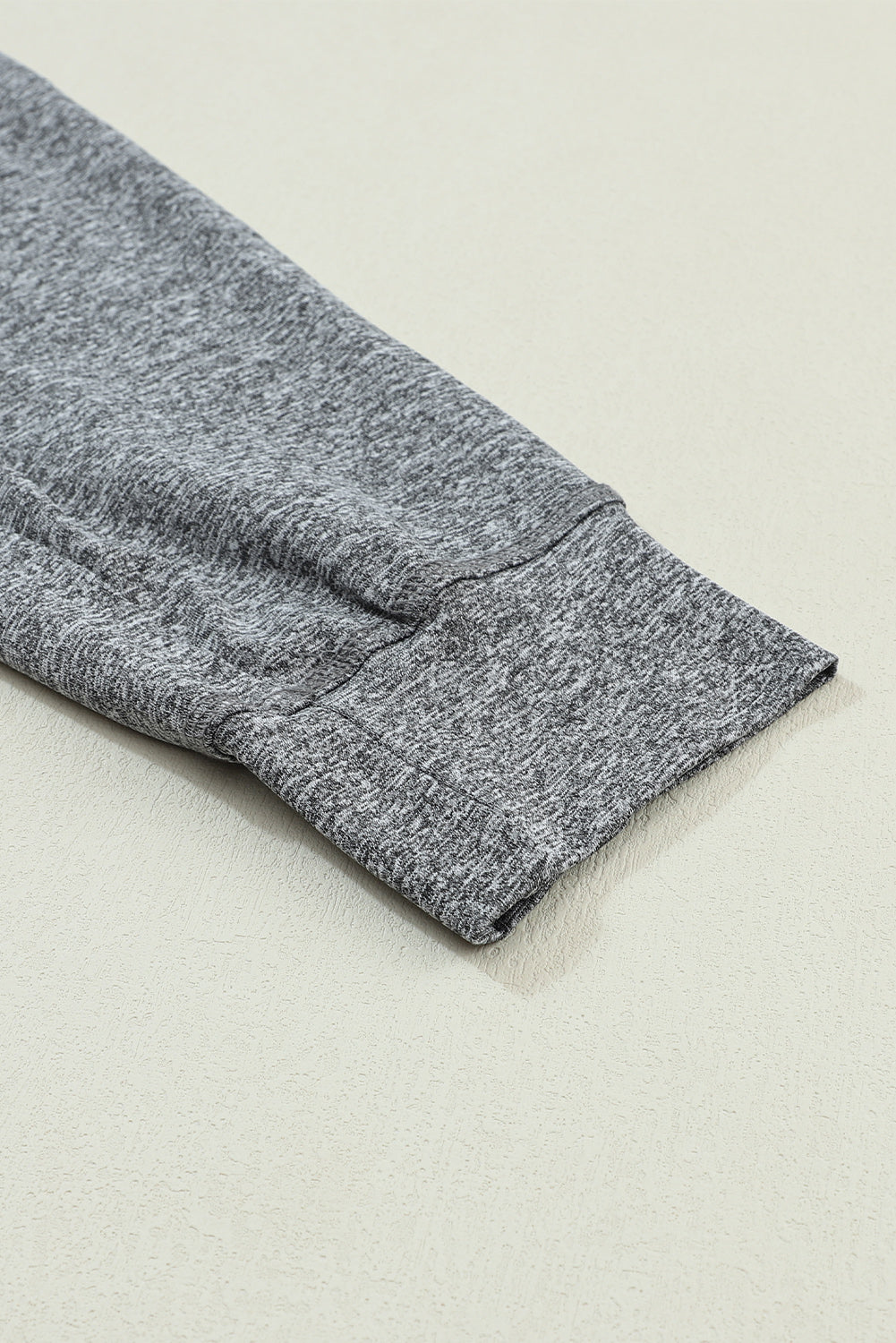 Gray Drawstring Elastic Waistband Pocketed Joggers