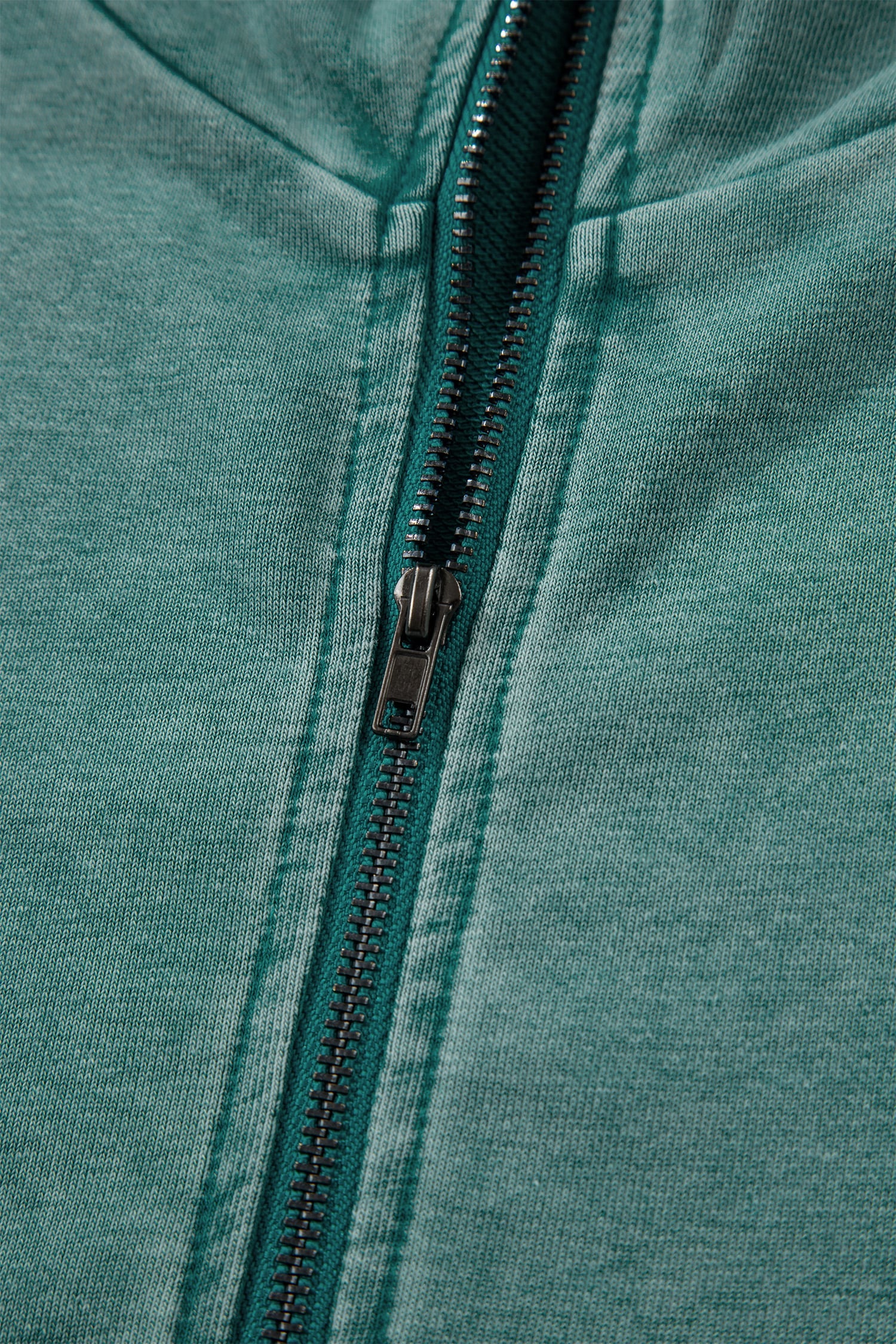 Canton Half Zip Kangaroo Pocket Mineral Wash Baggy Hoodie