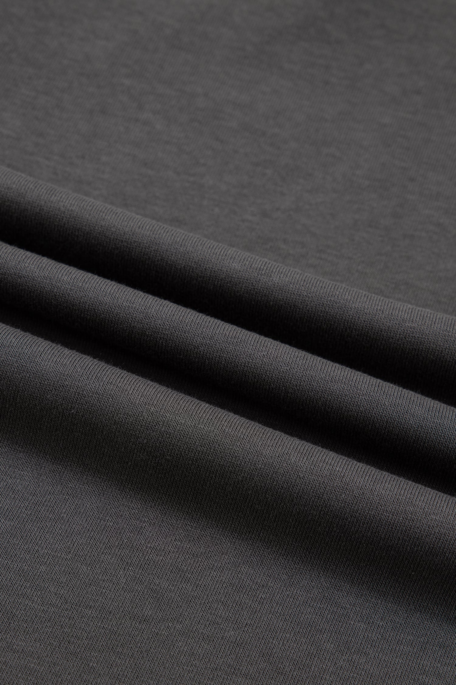 Carbon Grey Color Block Denim Patchwork Polo Collar T Shirt Shift Dress