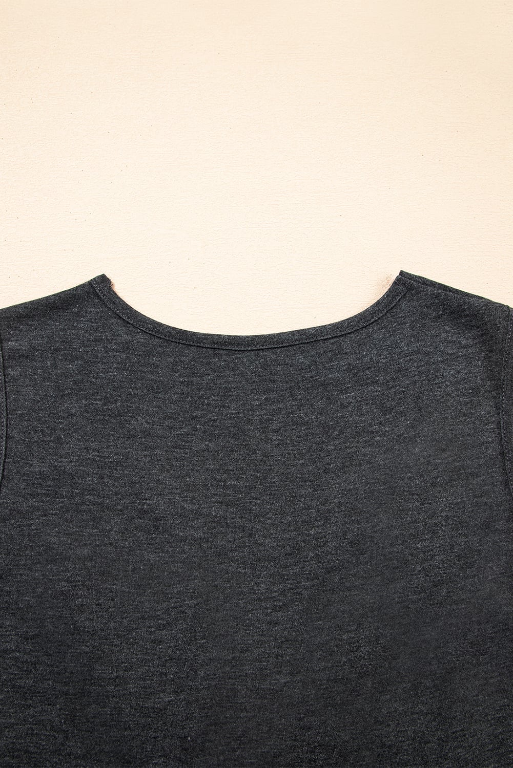 Carbon Grey Twisted Bust V Neck Sleeveless Dress