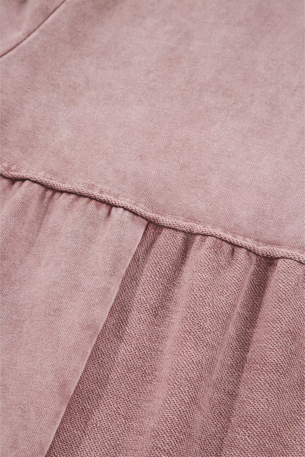 Careys Mineral Wash Tiered Wide Leg Patchwork Drawstring Pants