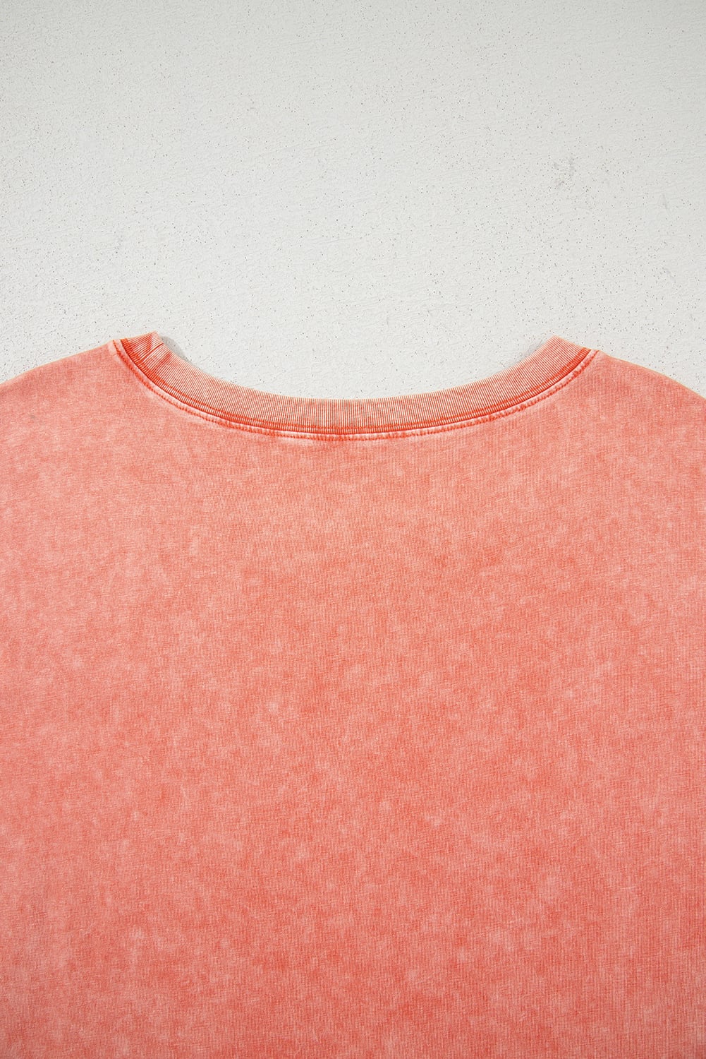 Carrot Mineral Wash Pocketed T-shirt Long Dress
