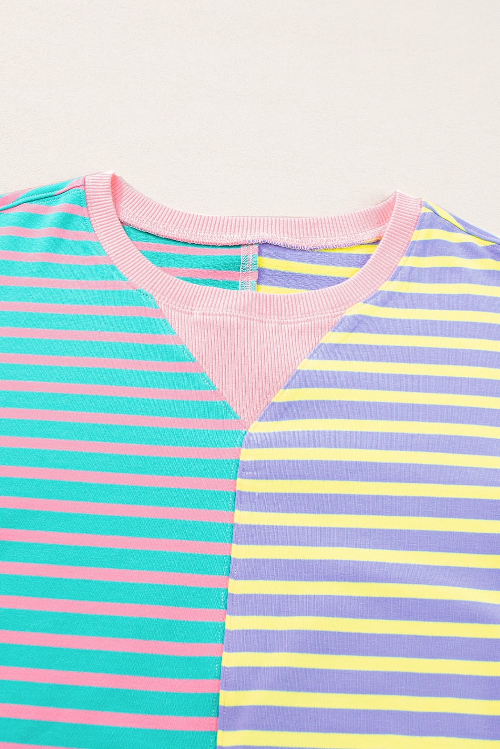 Colorblock Drop Shoulder Oversize Sweatshirt