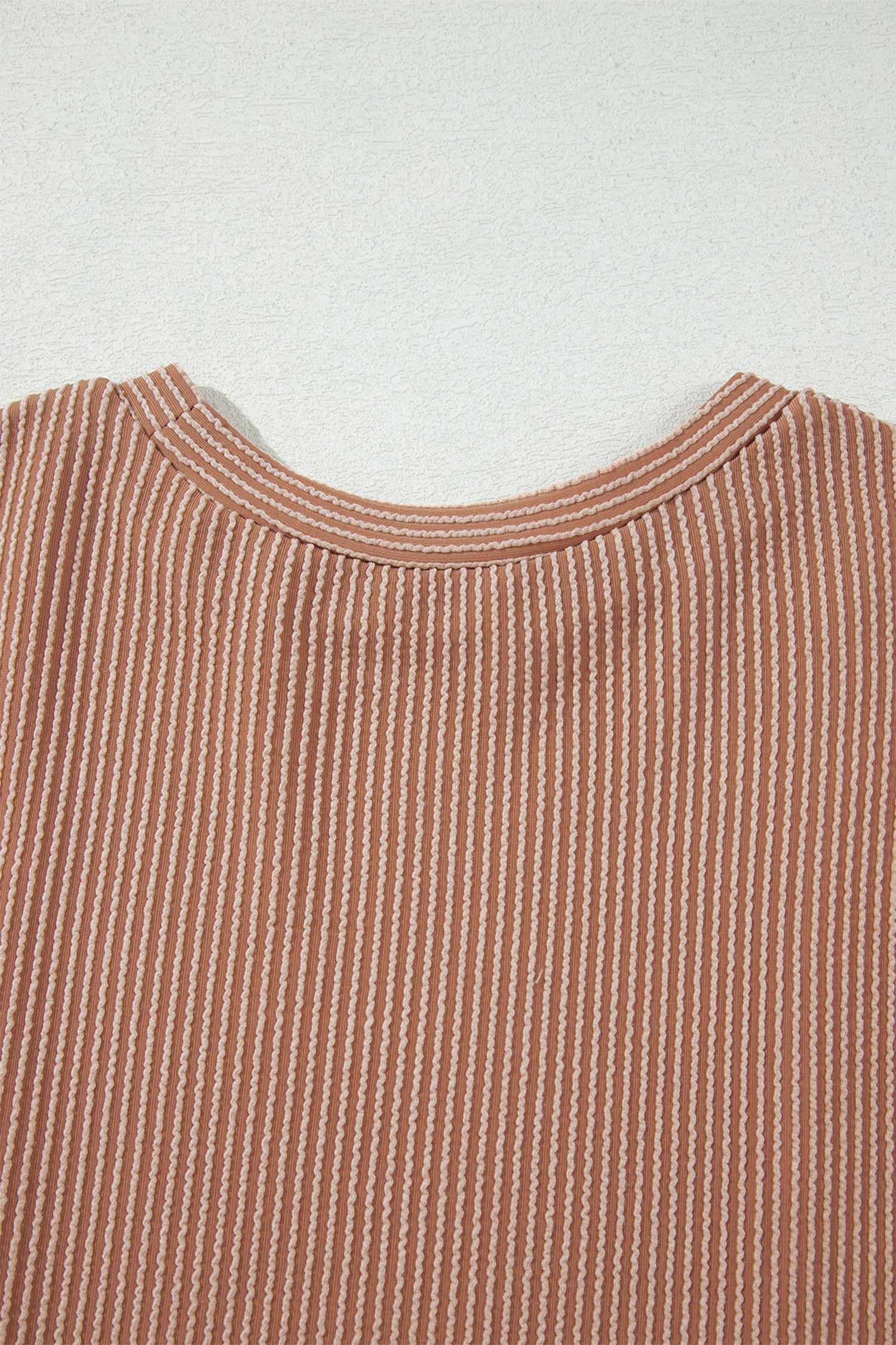 DUNE Leopard Print Colorblock Ribbed Knit Top