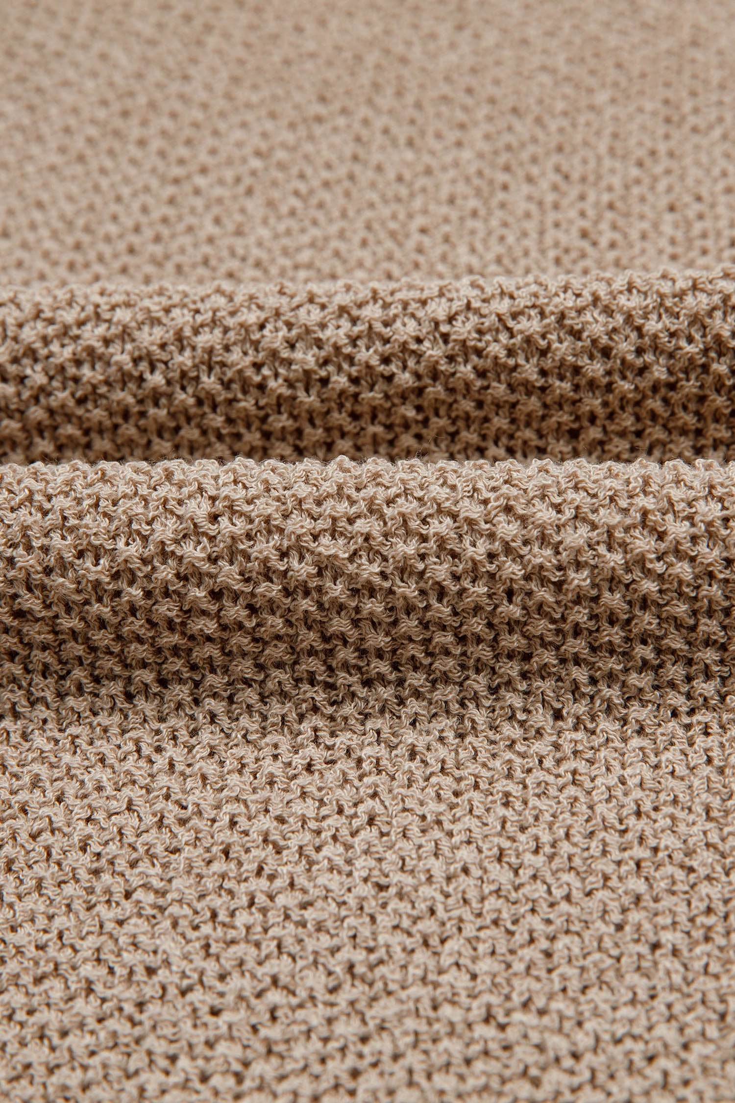 Chestnut Color Block Knit V Neck Loose Sweater