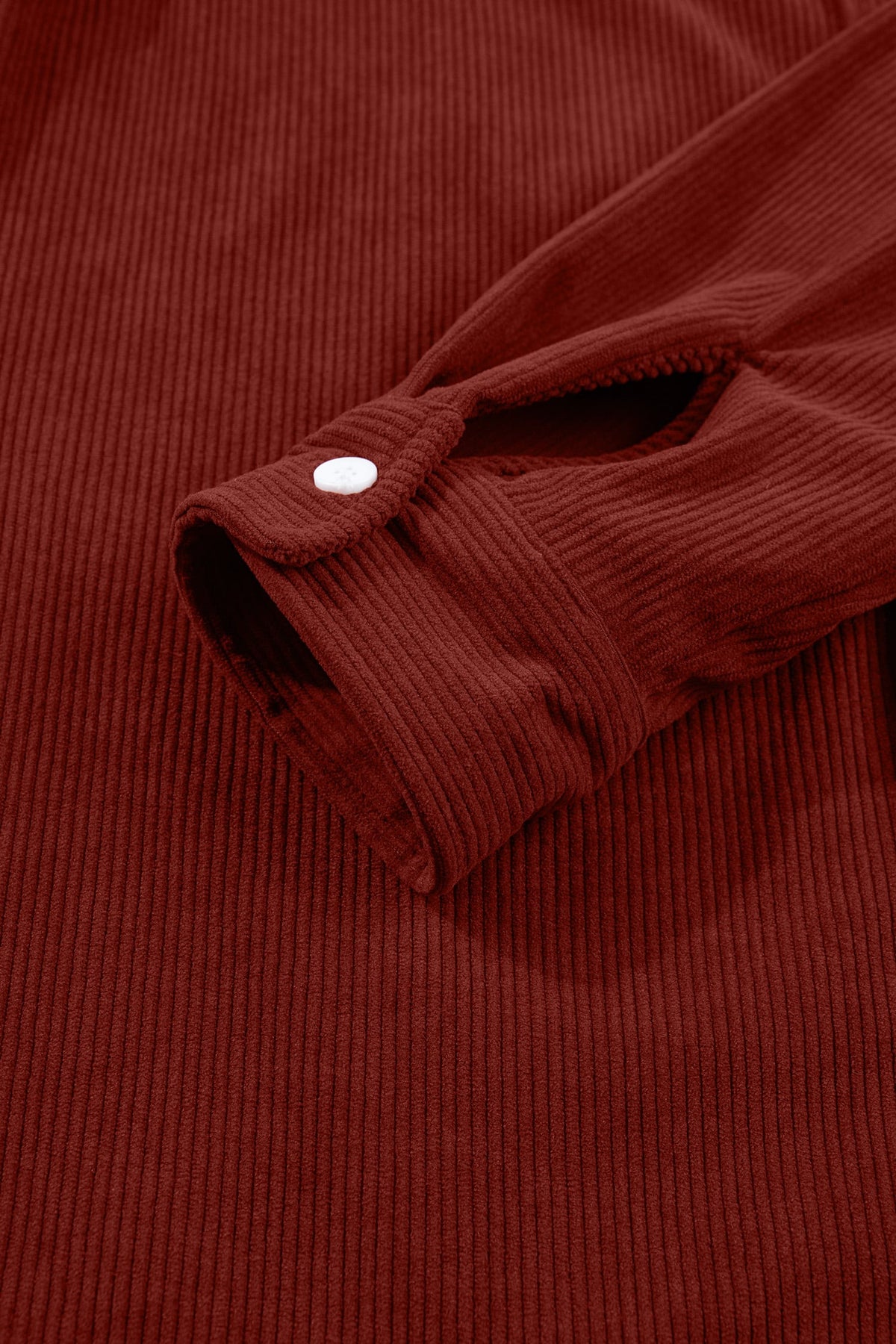 Clay Adjustable Cuff Long Sleeve Corduroy Shirt