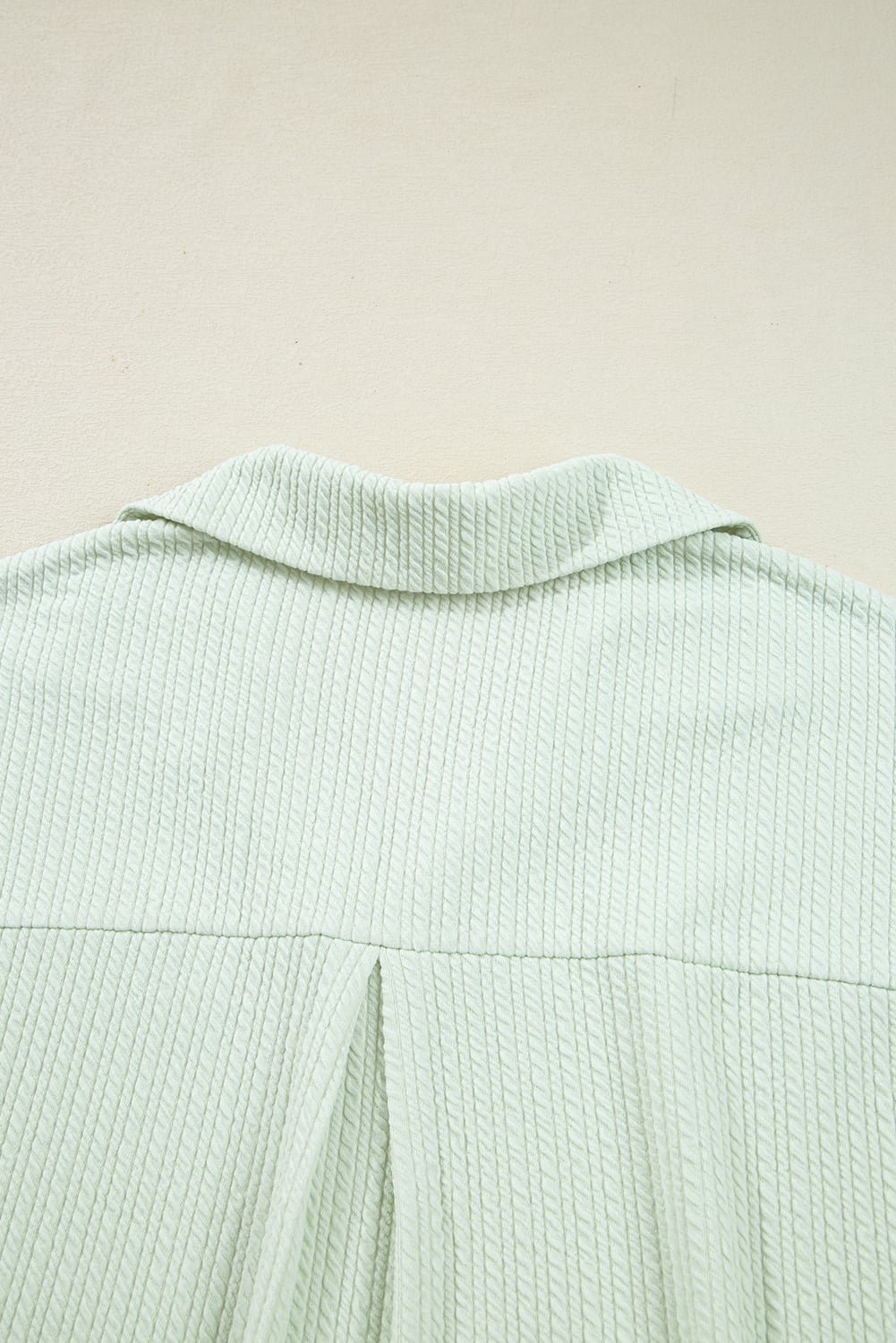 Clearly Aqua Textured Patched Chest Pocket Shirt and Pants Set