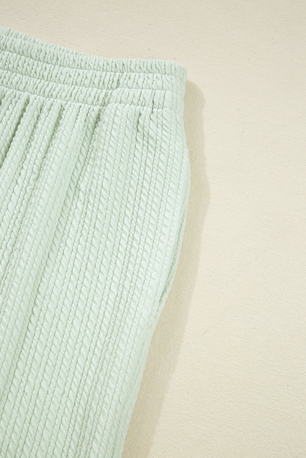 Clearly Aqua Textured Patched Chest Pocket Shirt and Pants Set