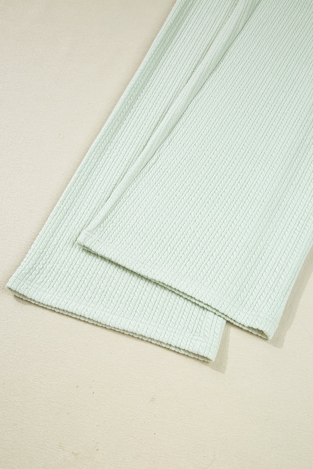 Clearly Aqua Textured Patched Chest Pocket Shirt and Pants Set